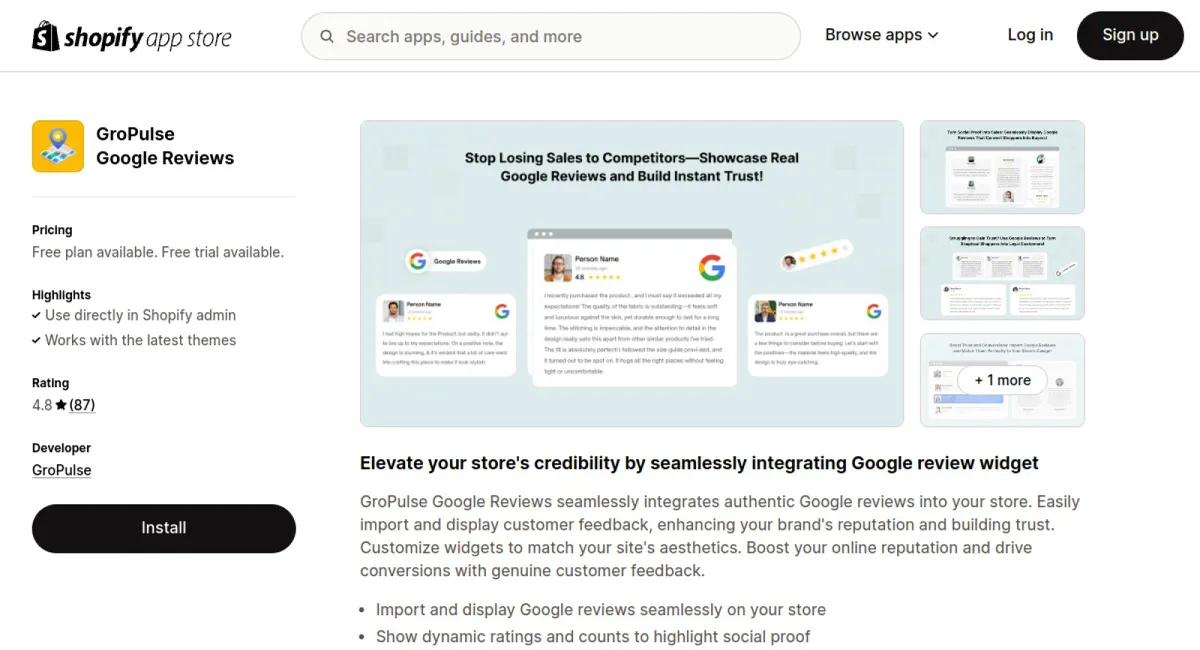 GroPulse Google Reviews cover