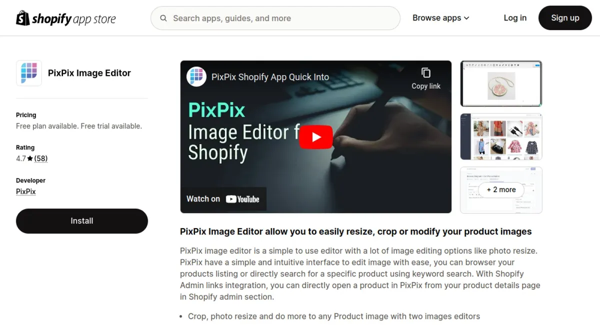 PixPix Image Editor cover