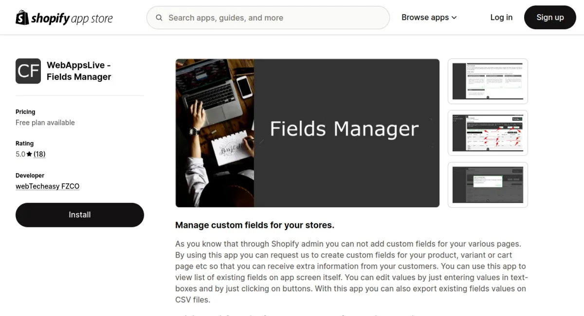 Fields Manager cover