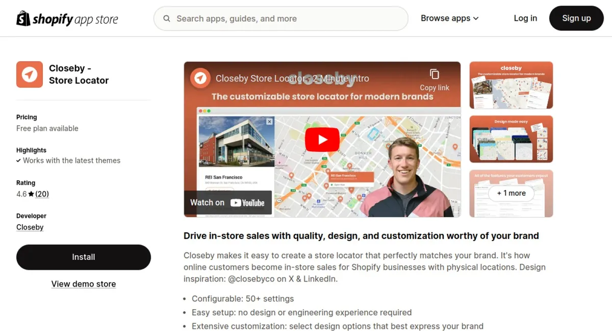 Closeby ‑ Store Locator cover