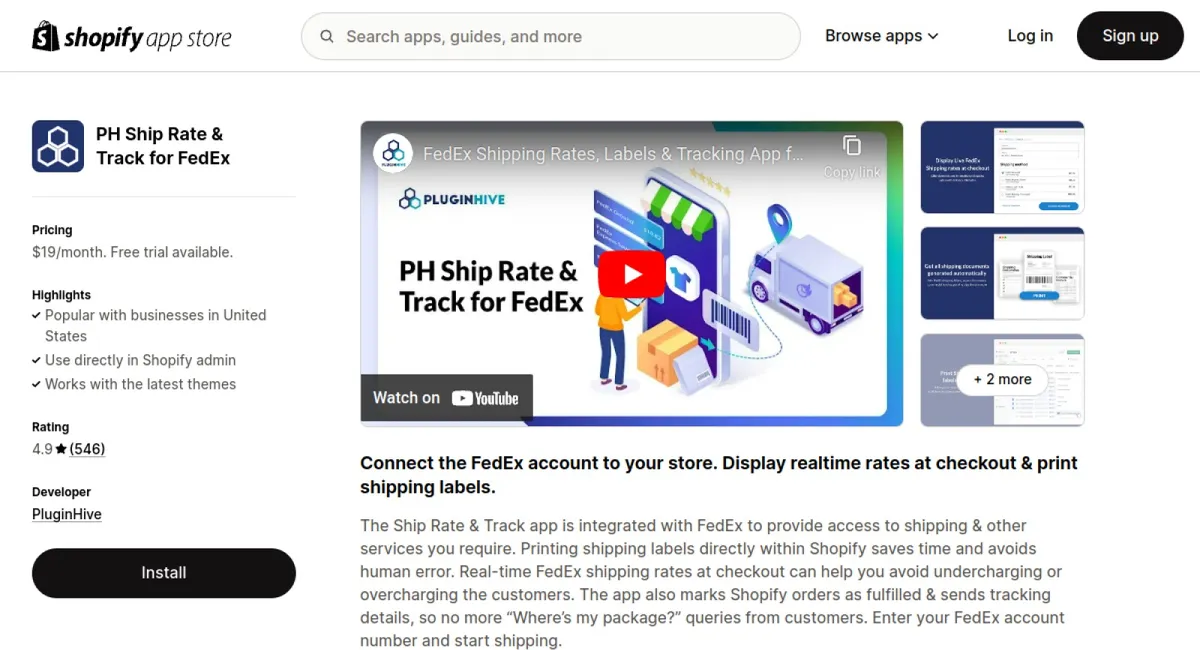 PH Ship Rate &amp; Track for FedEx cover