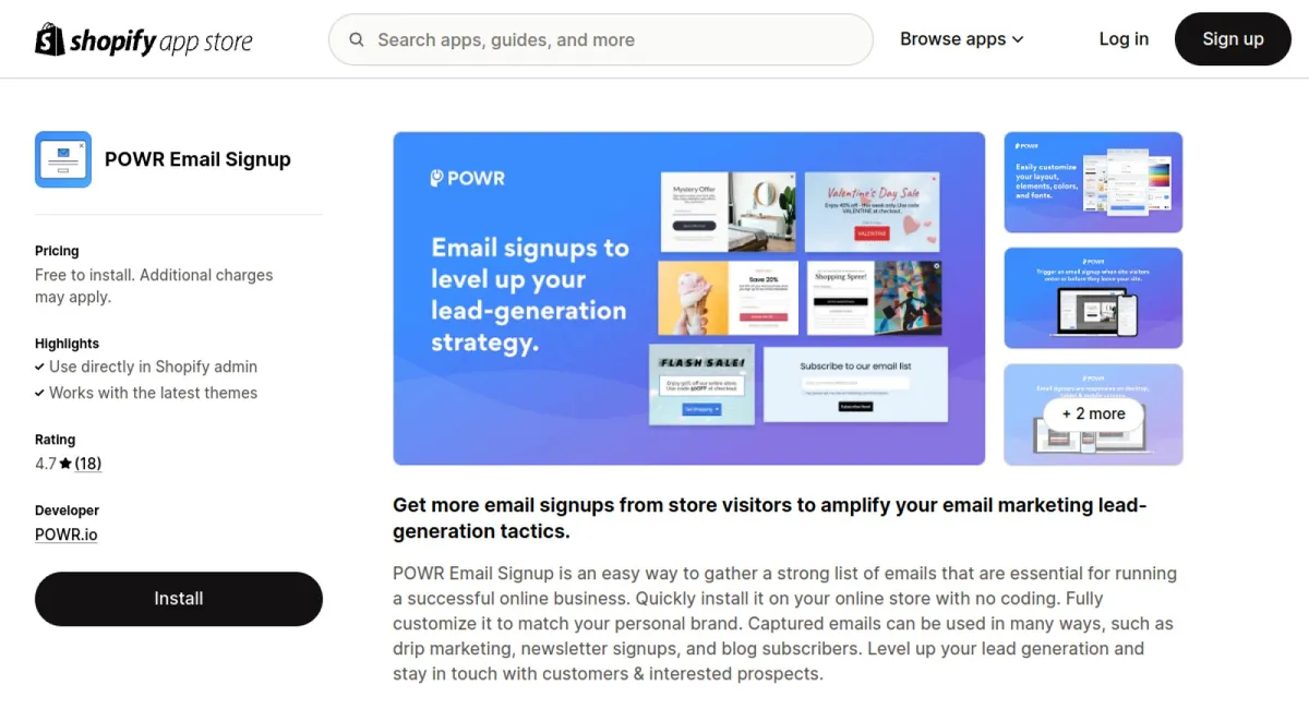 POWR Email Signup cover