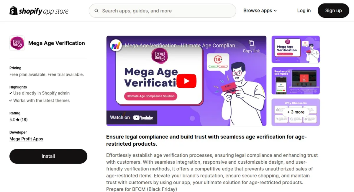 Mega Age Verification cover