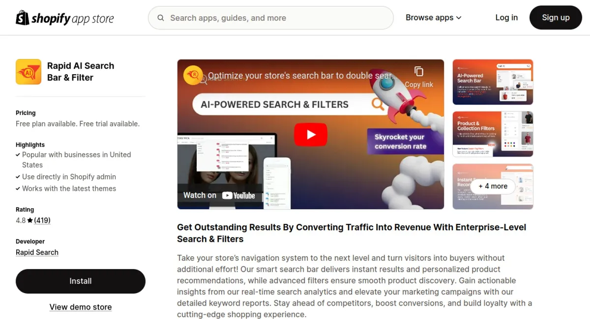 RS: Smart Search Bar &amp; Filter cover
