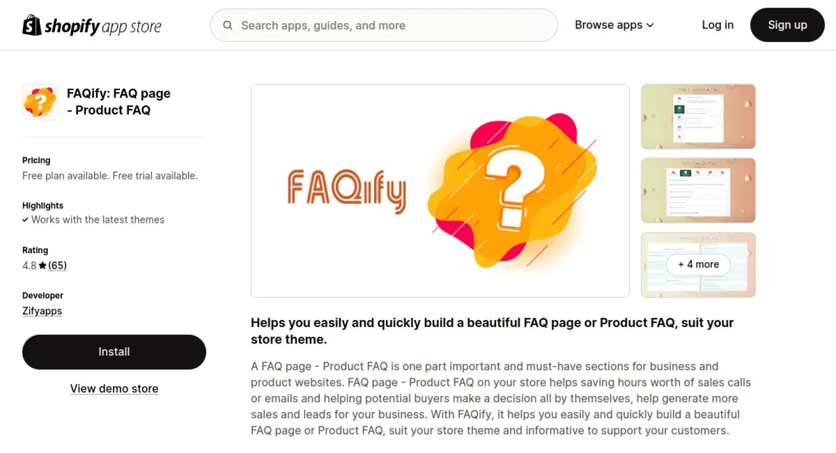 FAQify: FAQ page ‑ Product FAQ cover