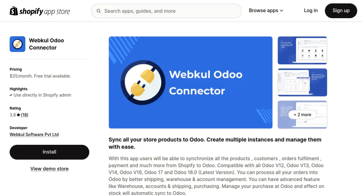 Webkul Odoo Connector cover