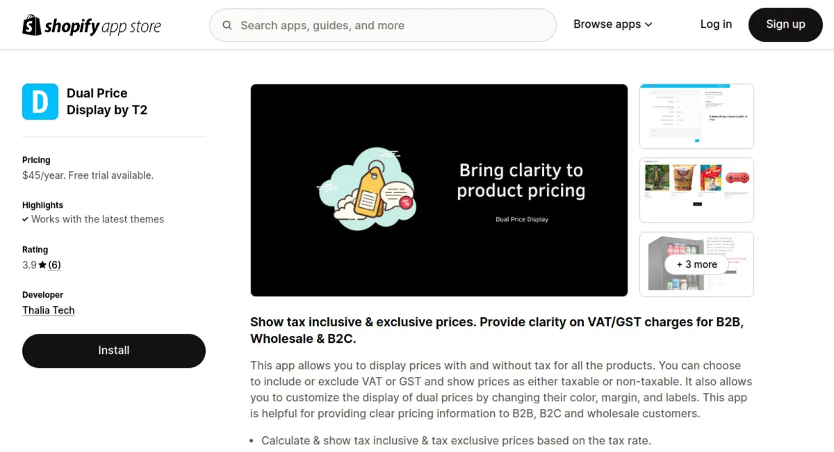 Dual Price Display by T2 cover