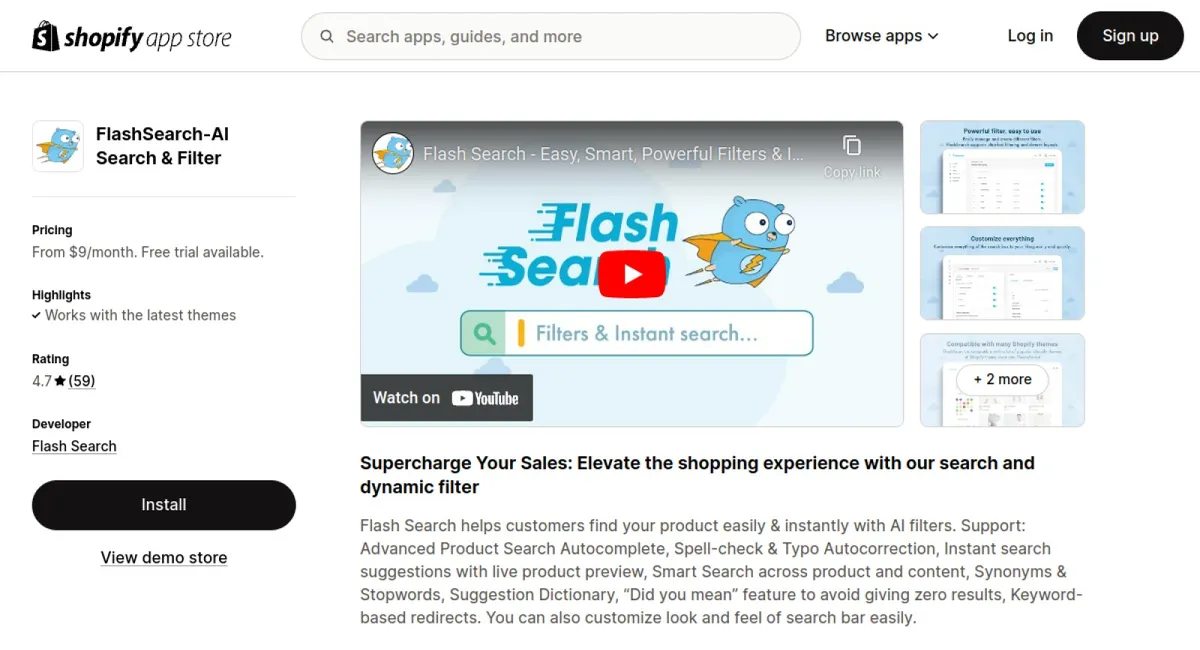 FlashSearch‑AI Search &amp; Filter cover