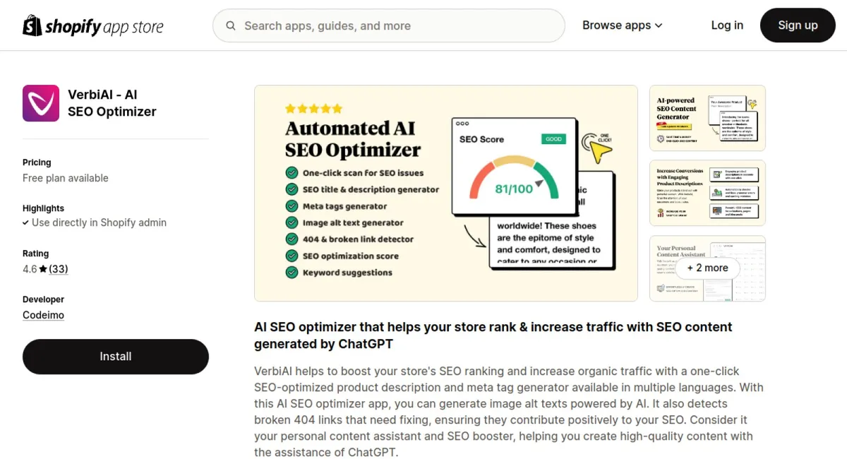 VerbiAI: ChatGPT SEO Optimizer cover