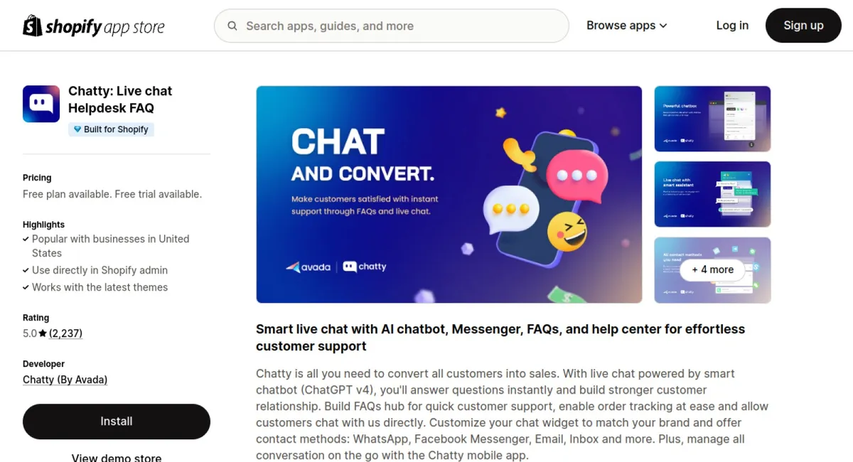 Chatty: Live chat Helpdesk FAQ cover