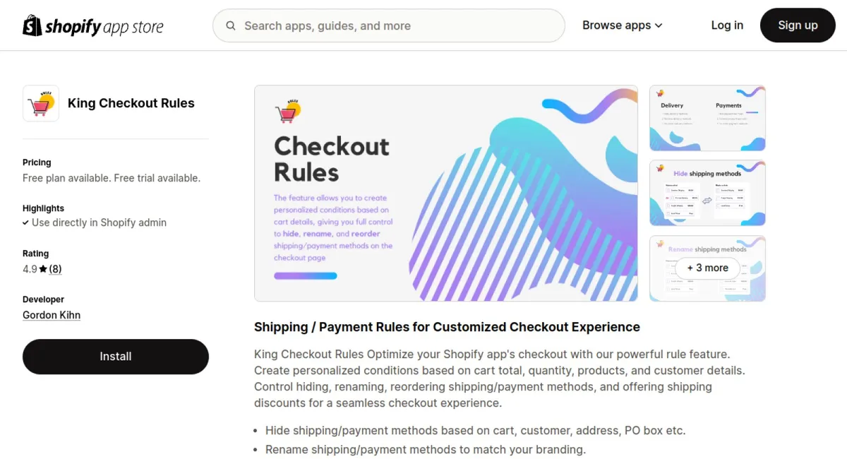 King Checkout Rules cover