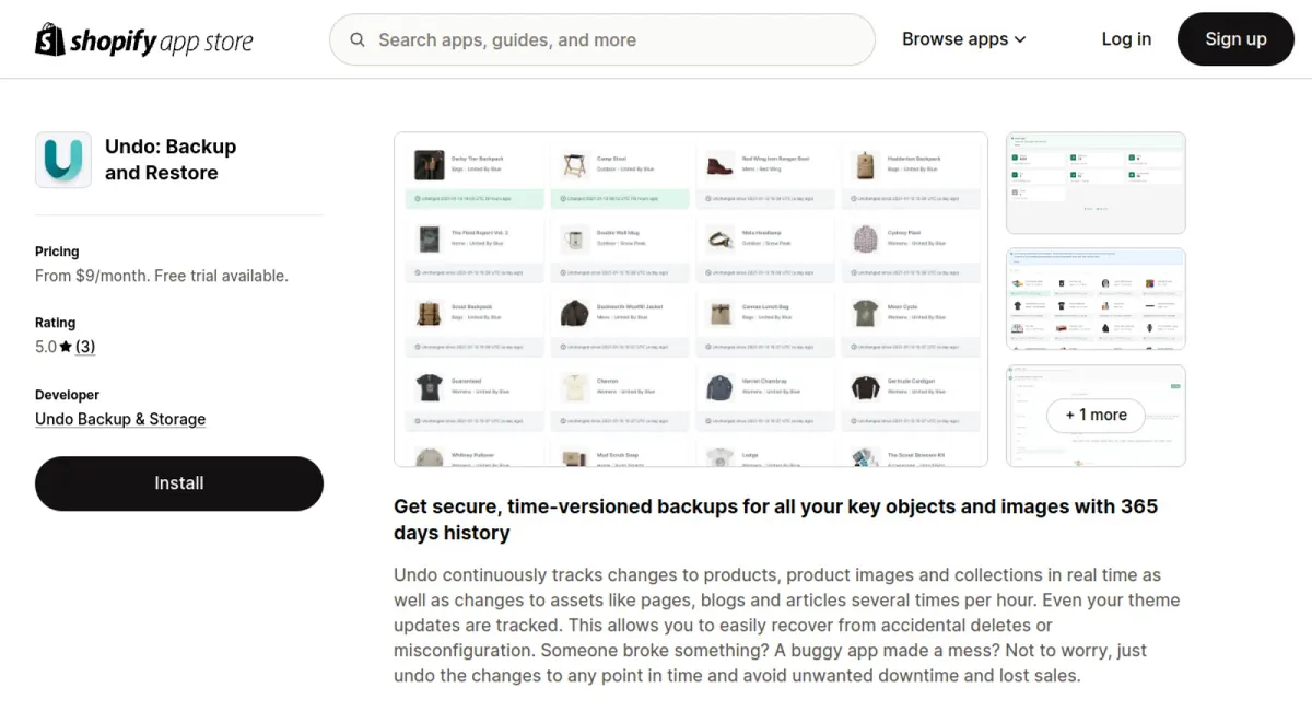 Undo: Backup and Restore cover