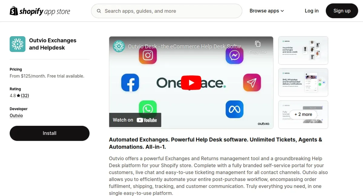 Outvio Exchanges and Helpdesk cover
