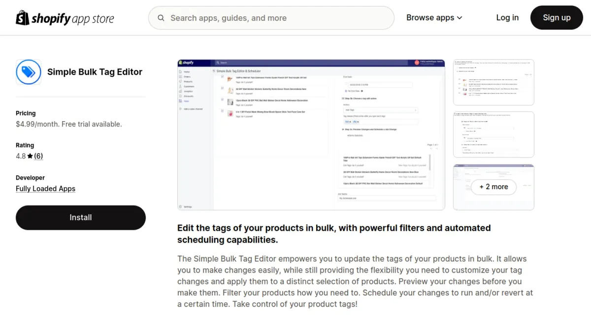 Simple Bulk Tag Editor cover