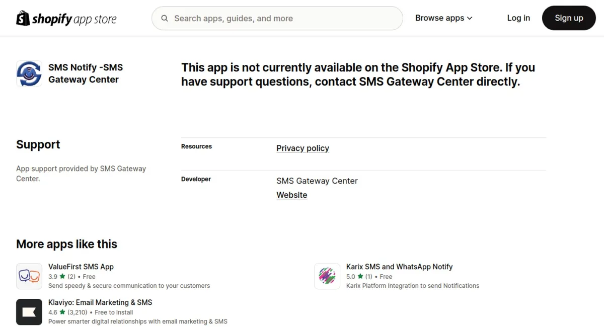 SMS Notify ‑SMS Gateway Center cover