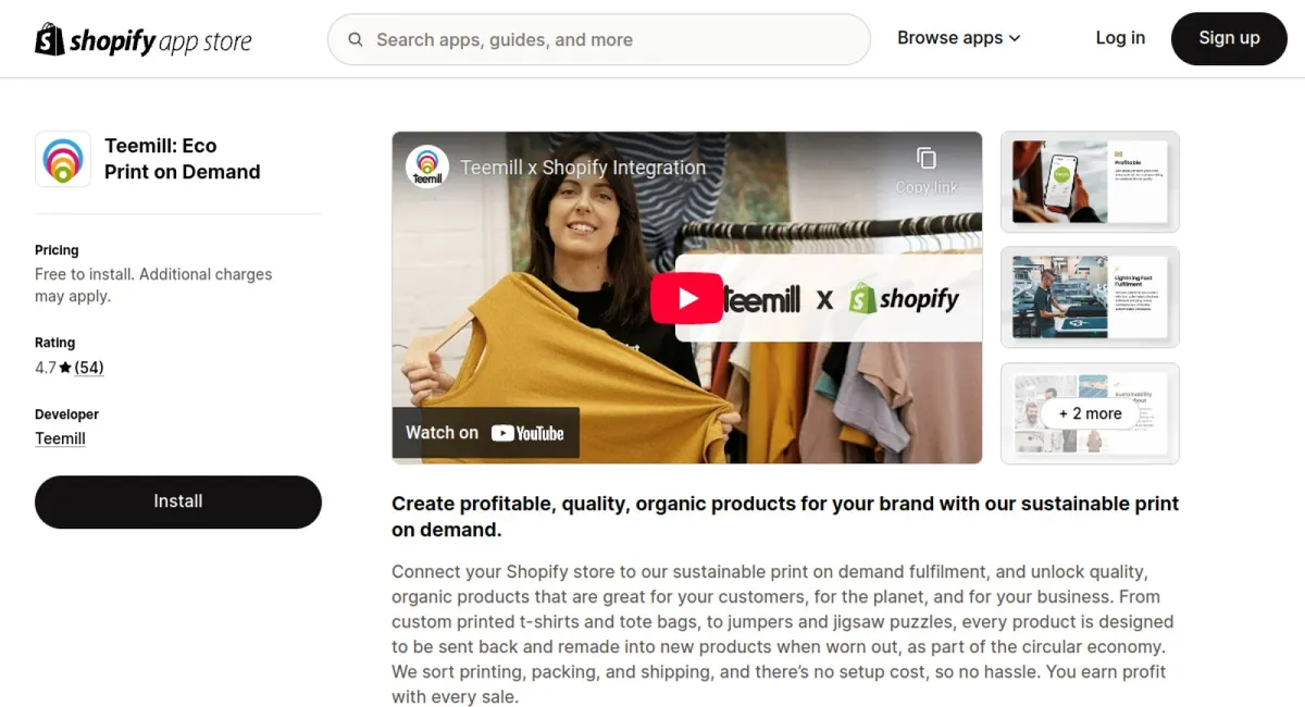 Teemill: Eco Print on Demand cover