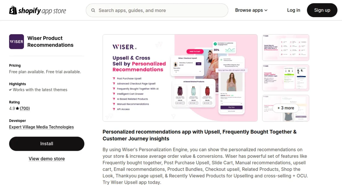 Wiser ‑Product Recommendations cover