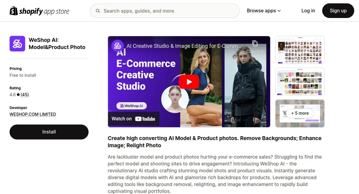 WeShop AI: Model&amp;Fashion Photo cover