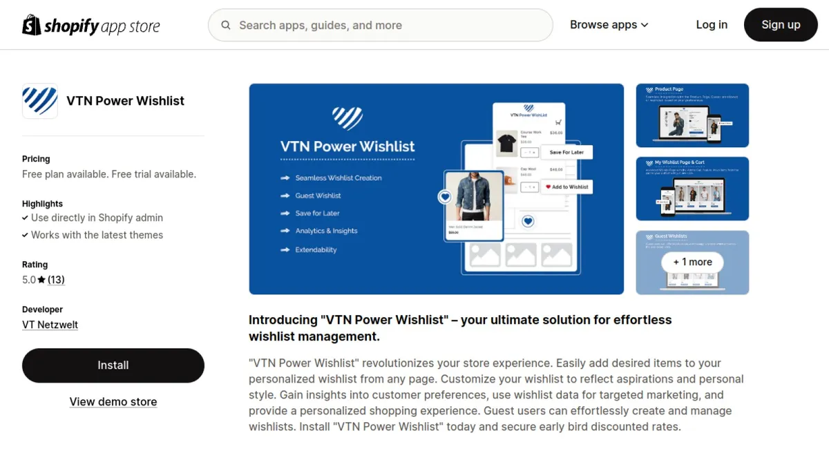 VTN Power Wishlist cover