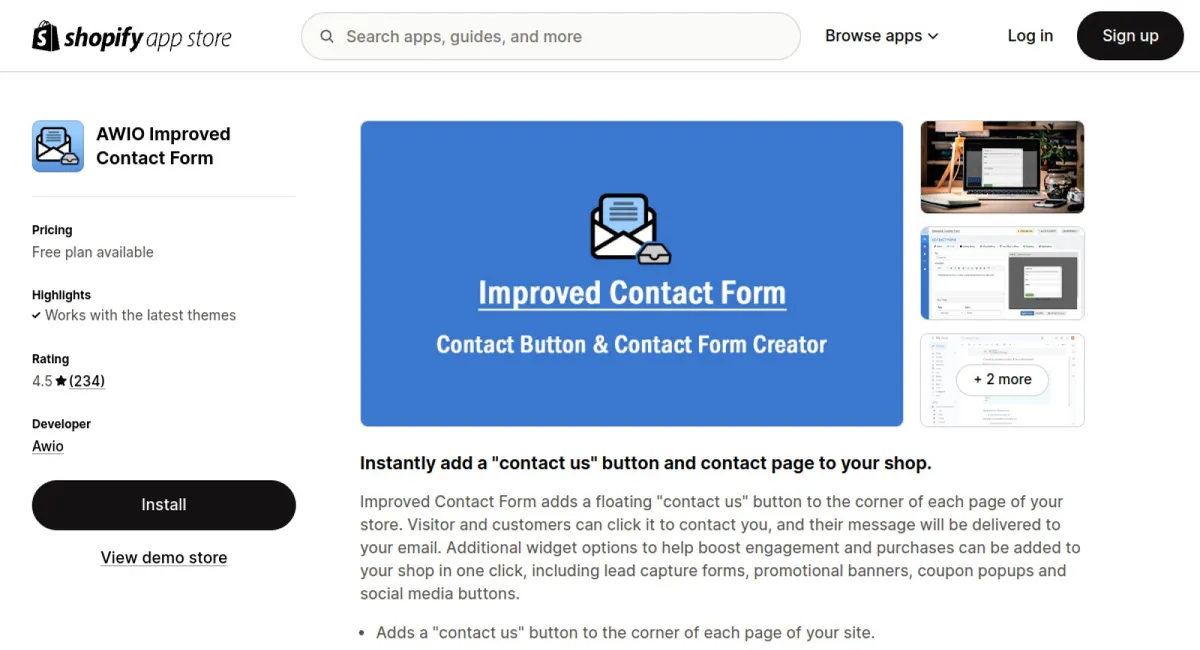 AWIO Improved Contact Form cover