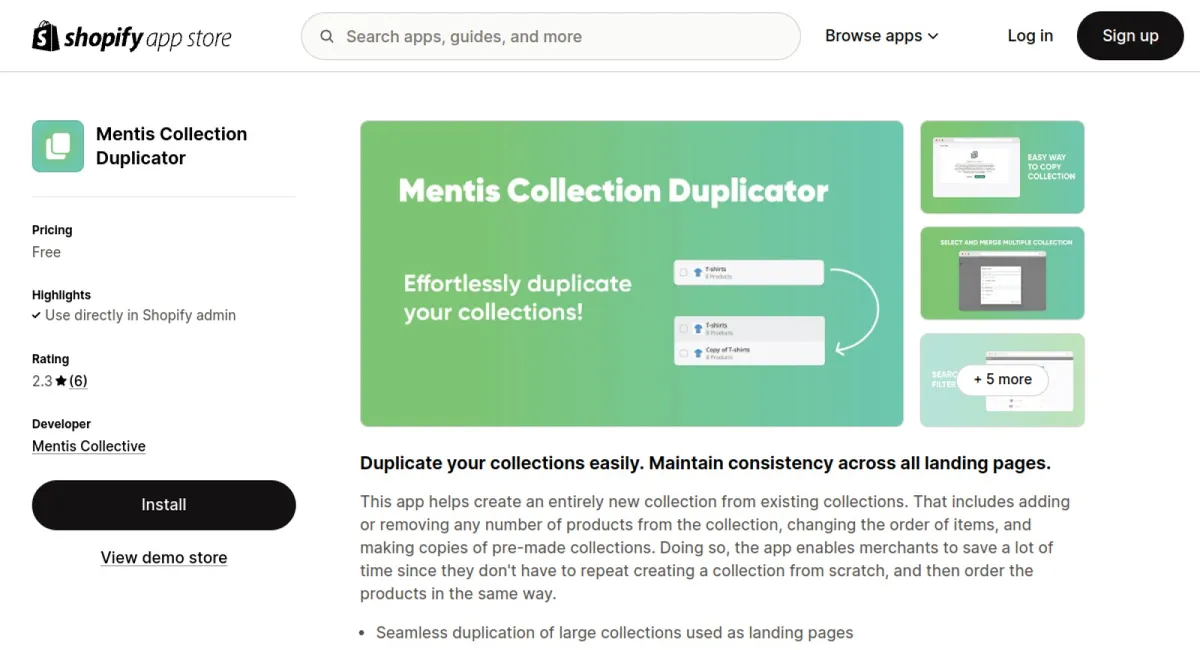 Mentis Collection Duplicator cover