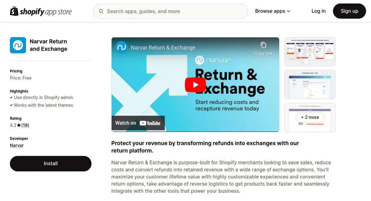 Narvar Return and Exchange cover