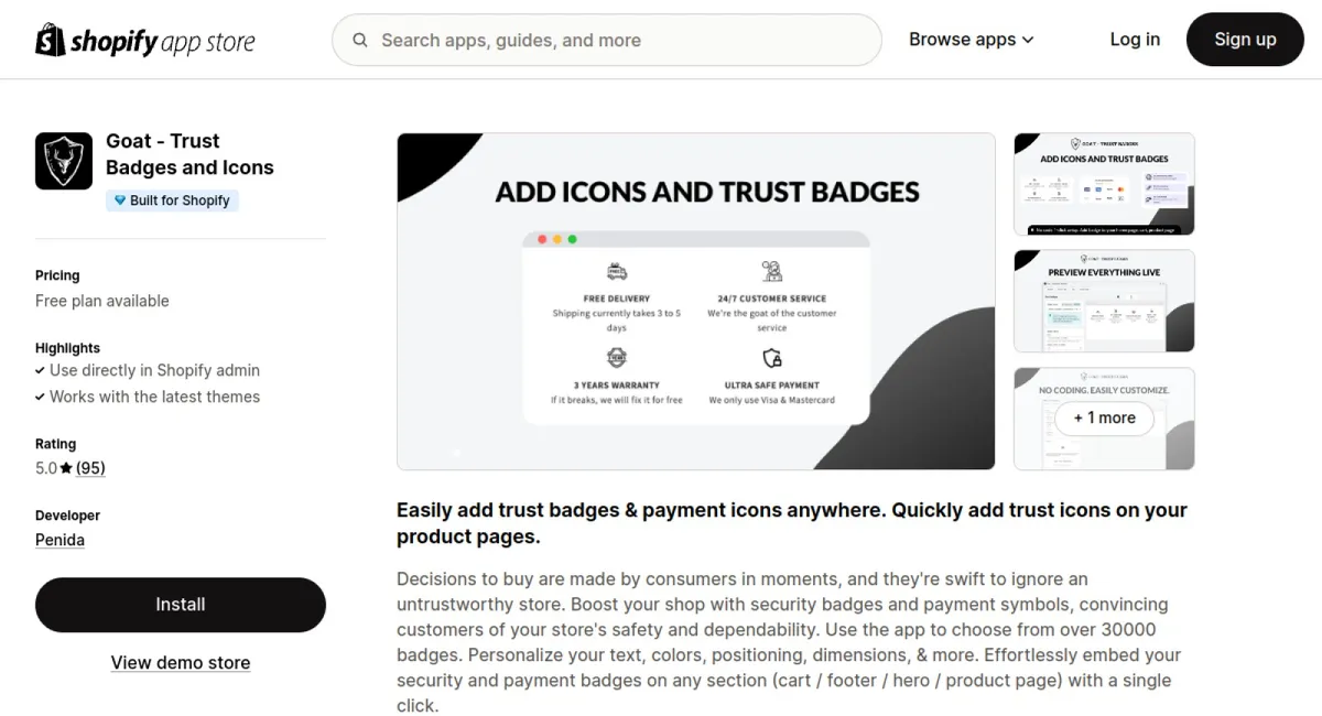 Goat - Trust Badges and Icons cover