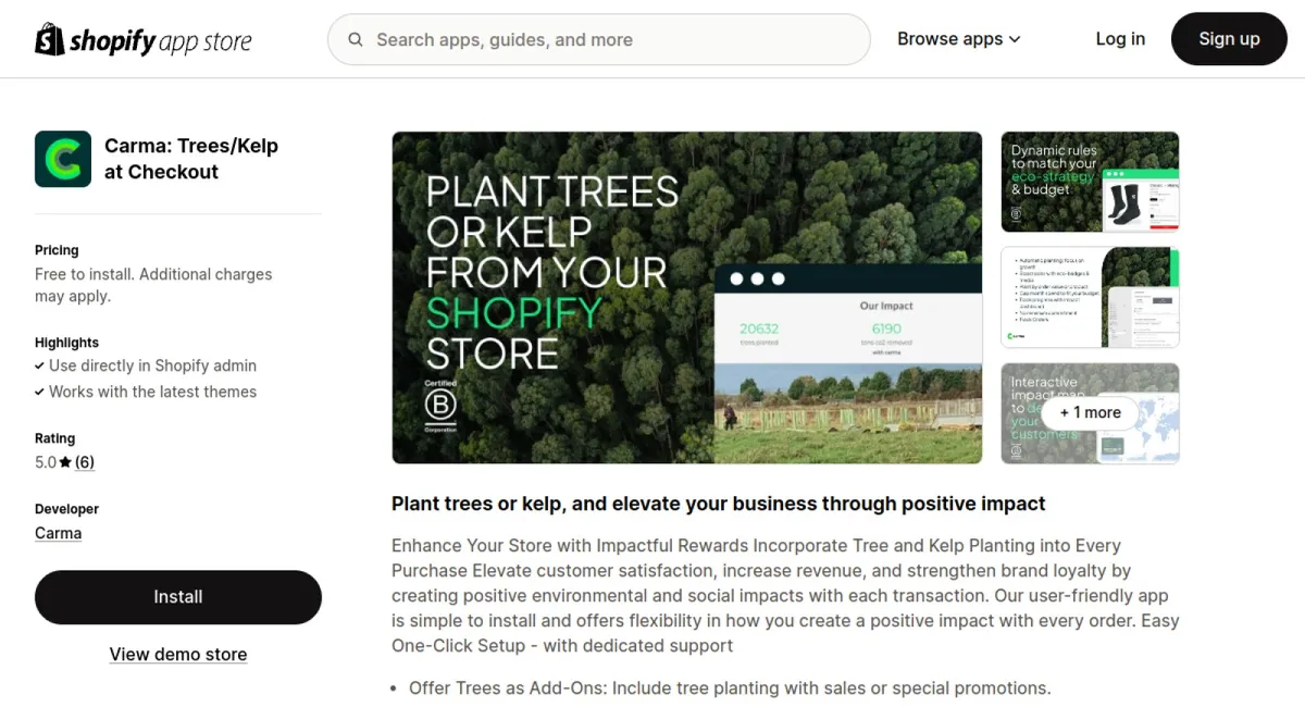 Plant Trees with the Carma App cover