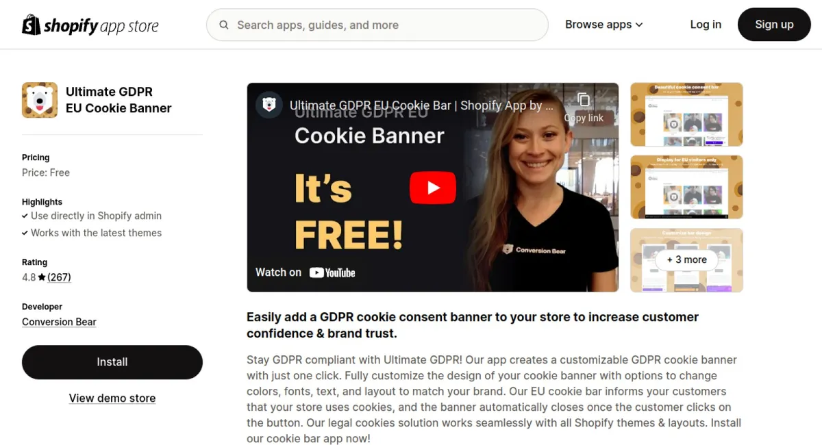 Ultimate GDPR EU Cookie Banner cover