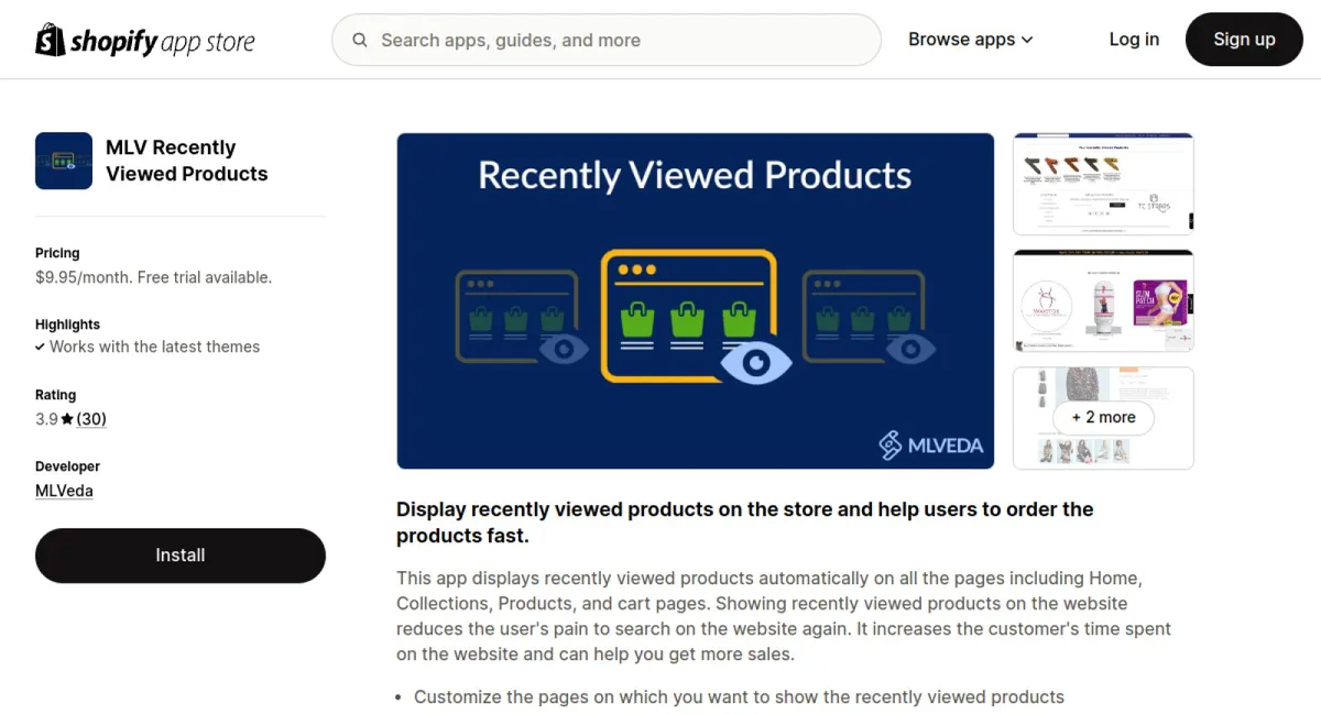 MLV Recently Viewed Products cover