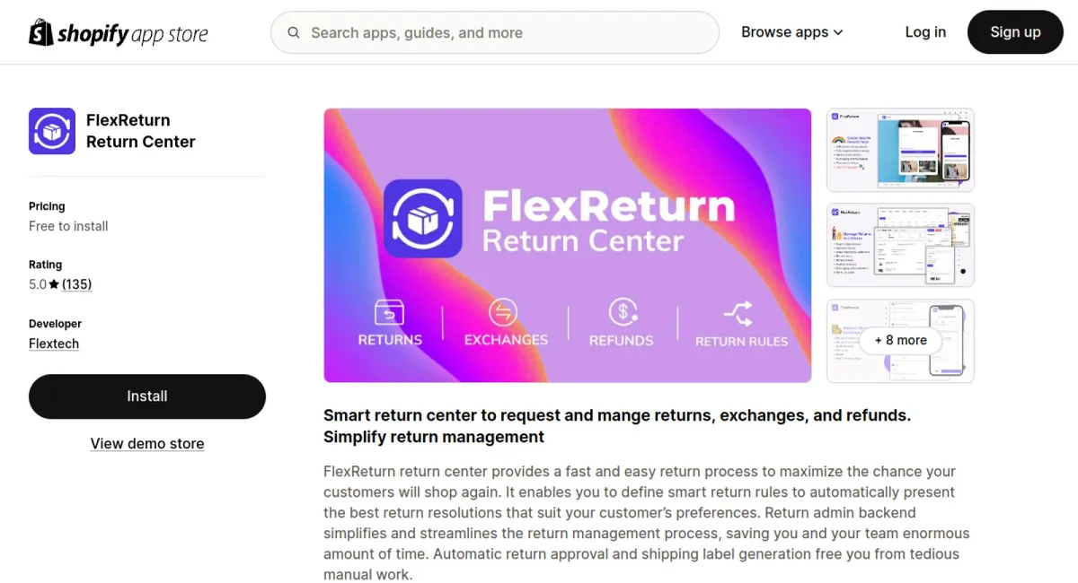 FlexReturn Return Center cover
