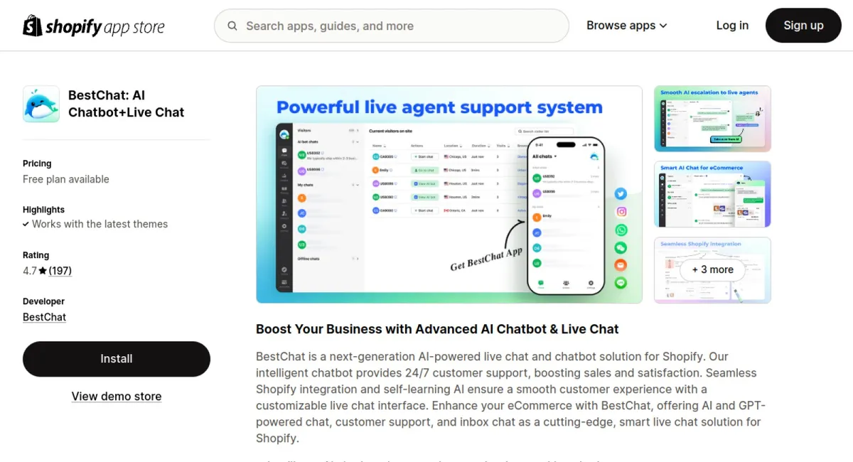 BestChat: AI Chatbot+Live Chat cover