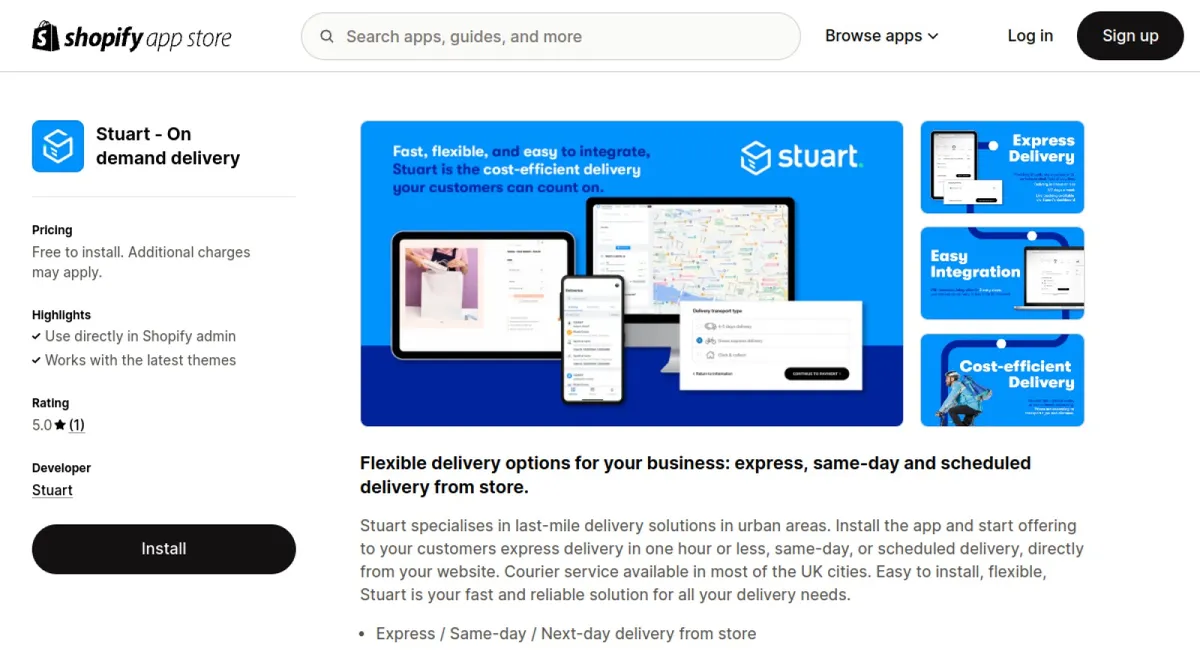 Stuart ‑ On demand delivery cover