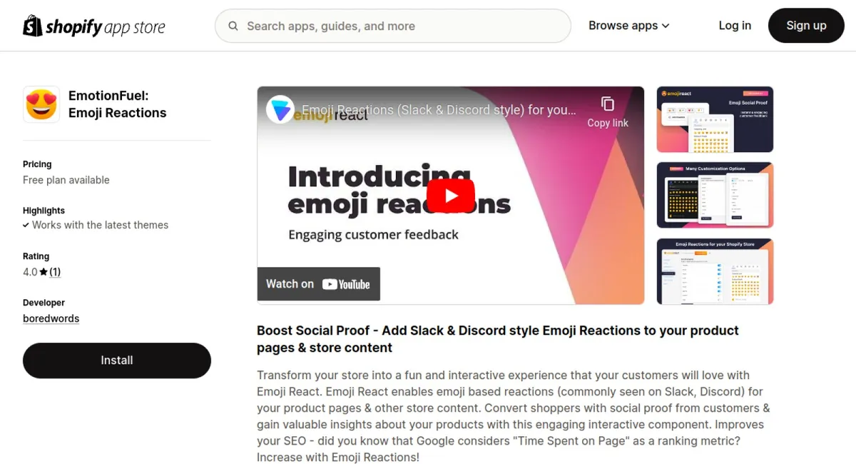 EmotionFuel: Emoji Reactions cover