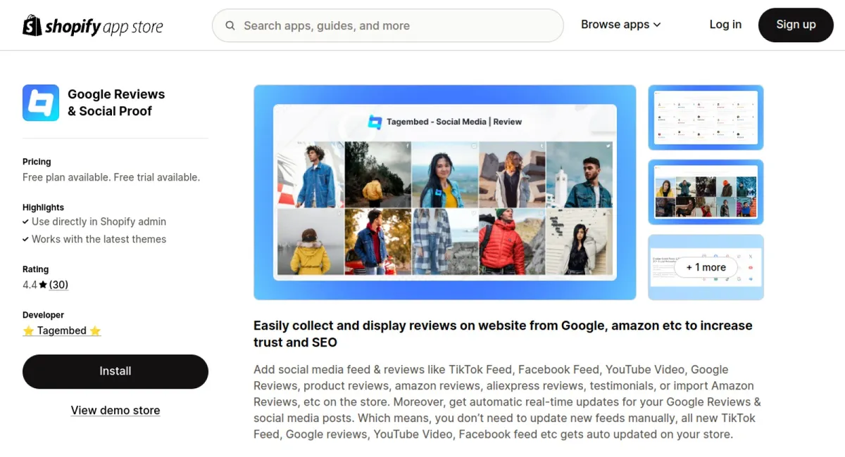 Google Reviews &amp; Social Proof cover