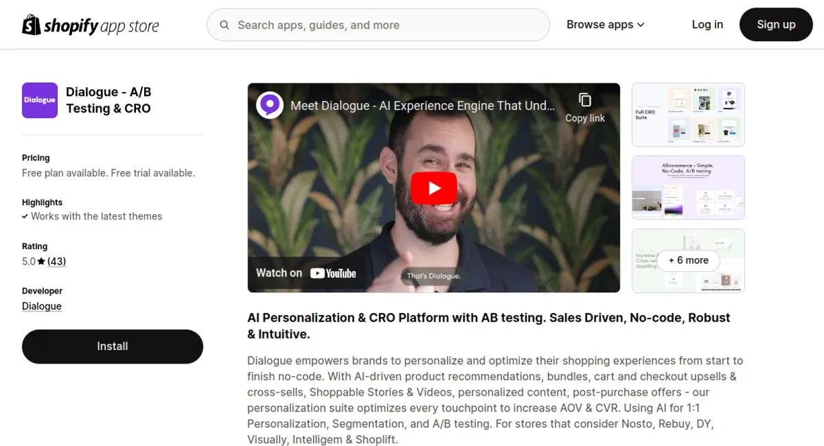 Dialogue ‑ A/B Testing &amp; CRO cover