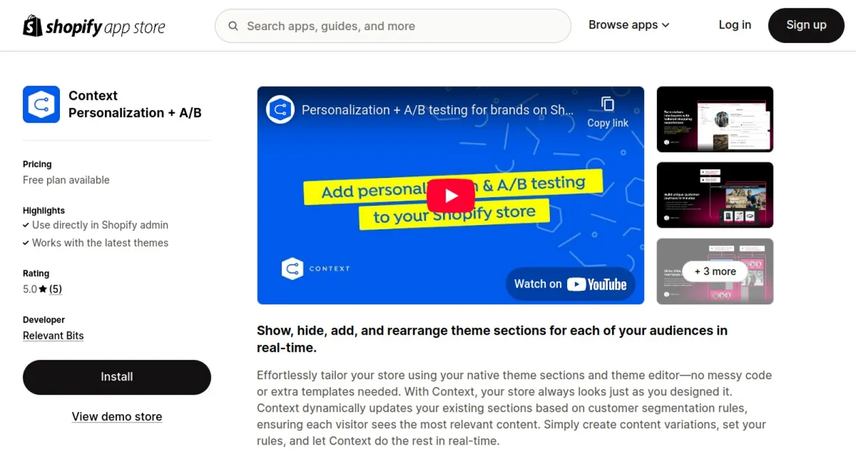 Context Personalization + A/B cover
