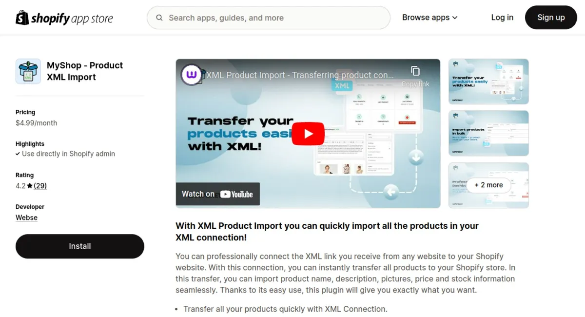 MyShop ‑ Product XML Import cover