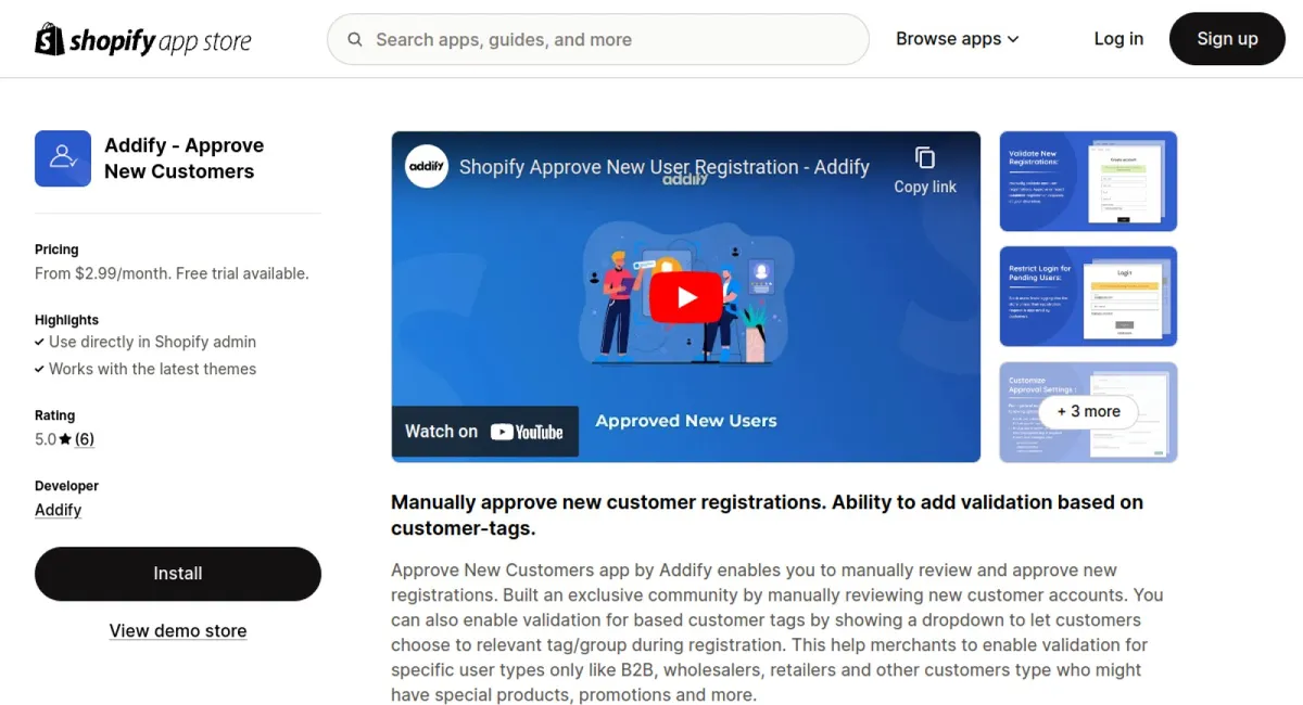 Addify ‑ Approve New Customers cover