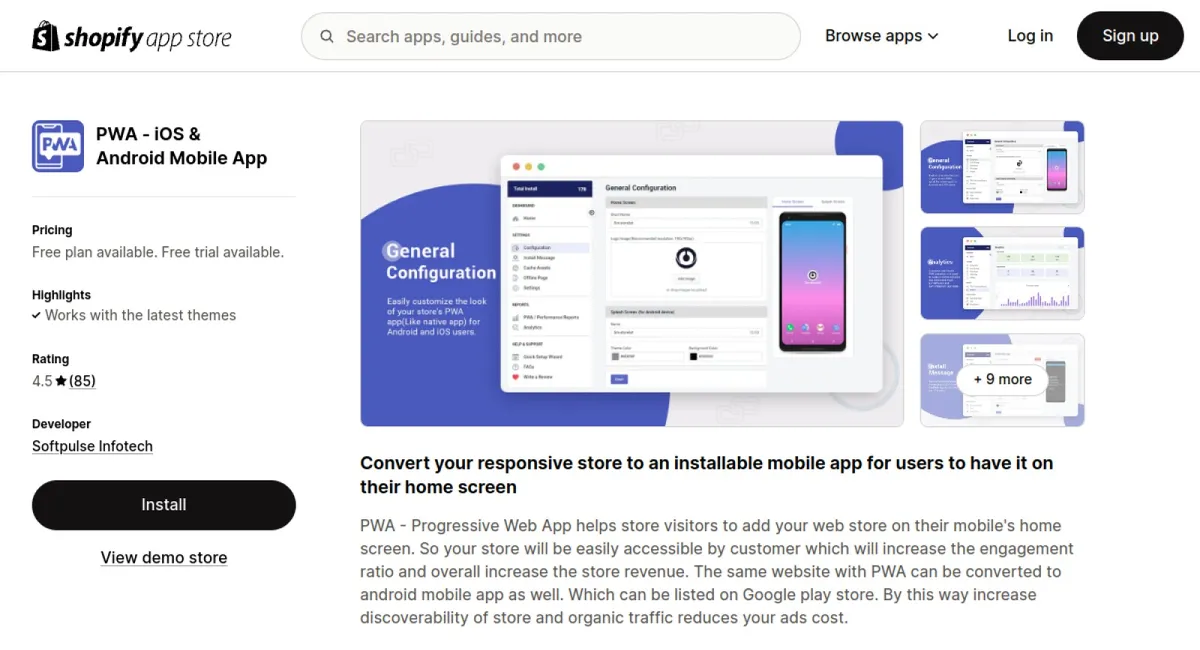 PWA ‑ iOS & Android Mobile App cover
