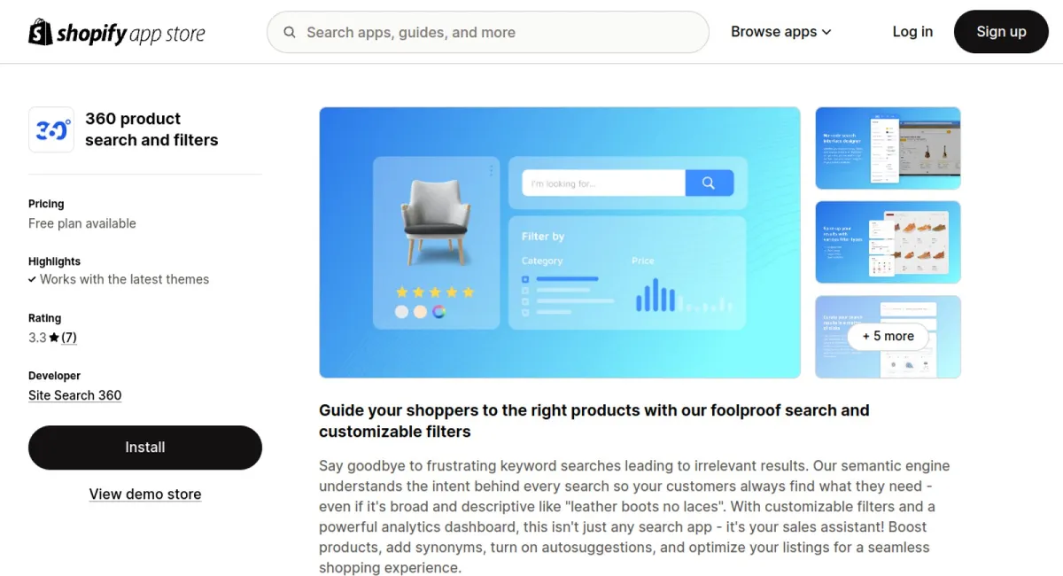 360 product search and filters cover