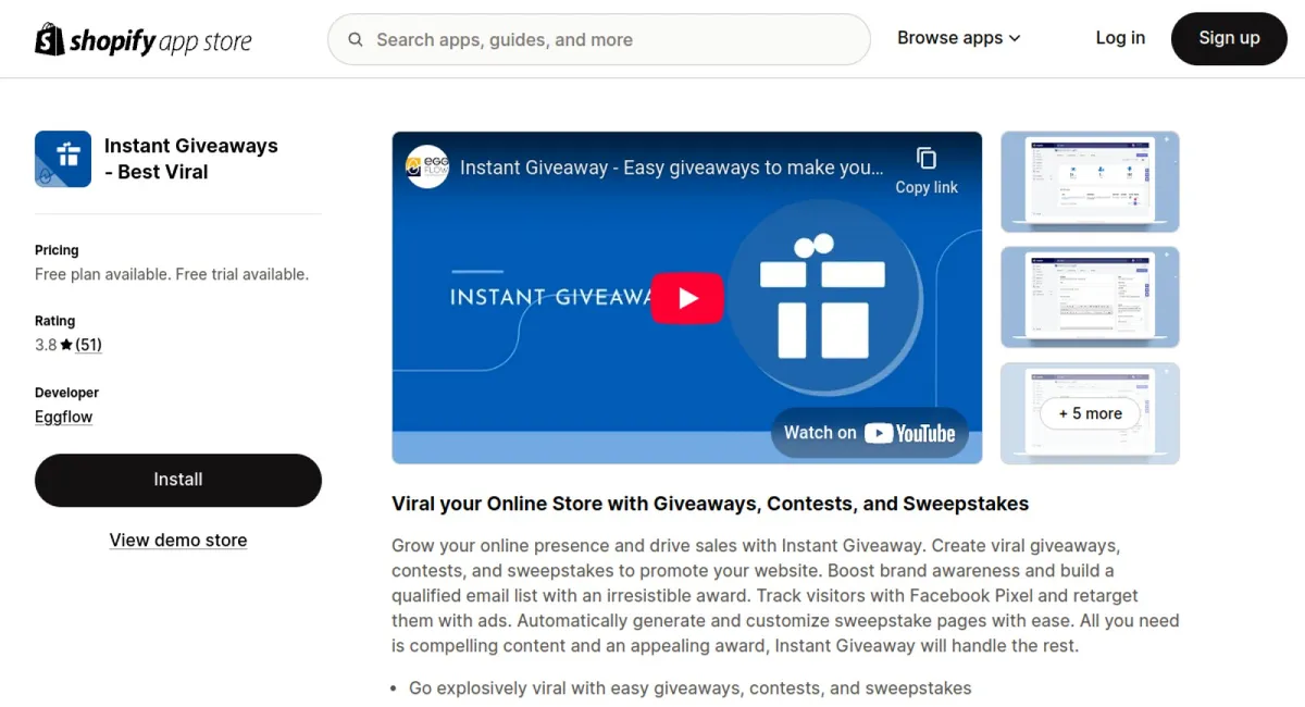 Instant Giveaways ‑ Best Viral cover