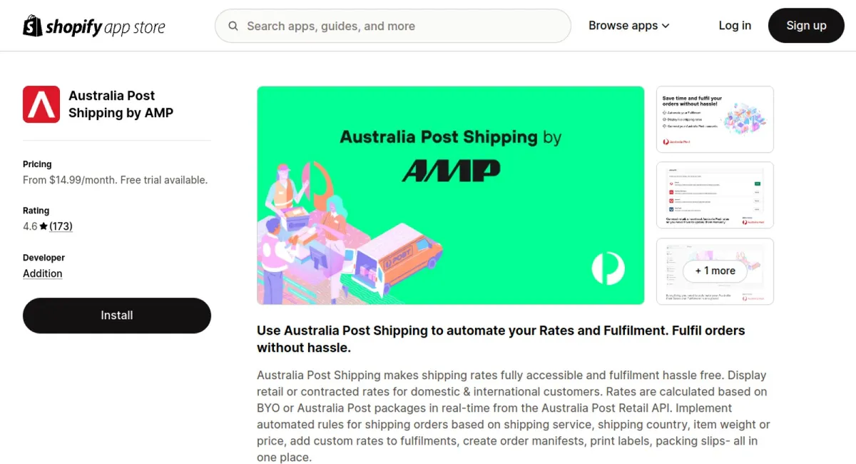 Australia Post Shipping by AMP cover