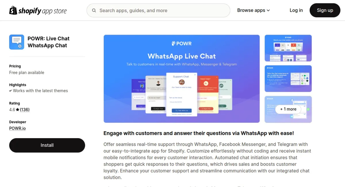 POWR Chat | Facebook Messenger cover