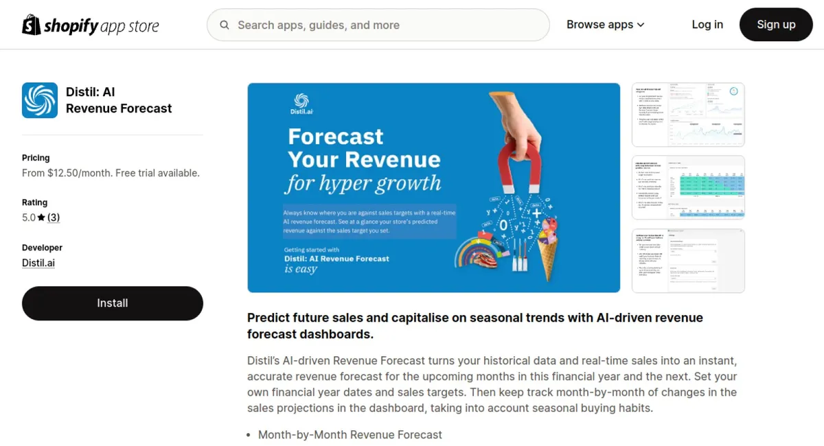 Distil: AI Revenue Forecast cover