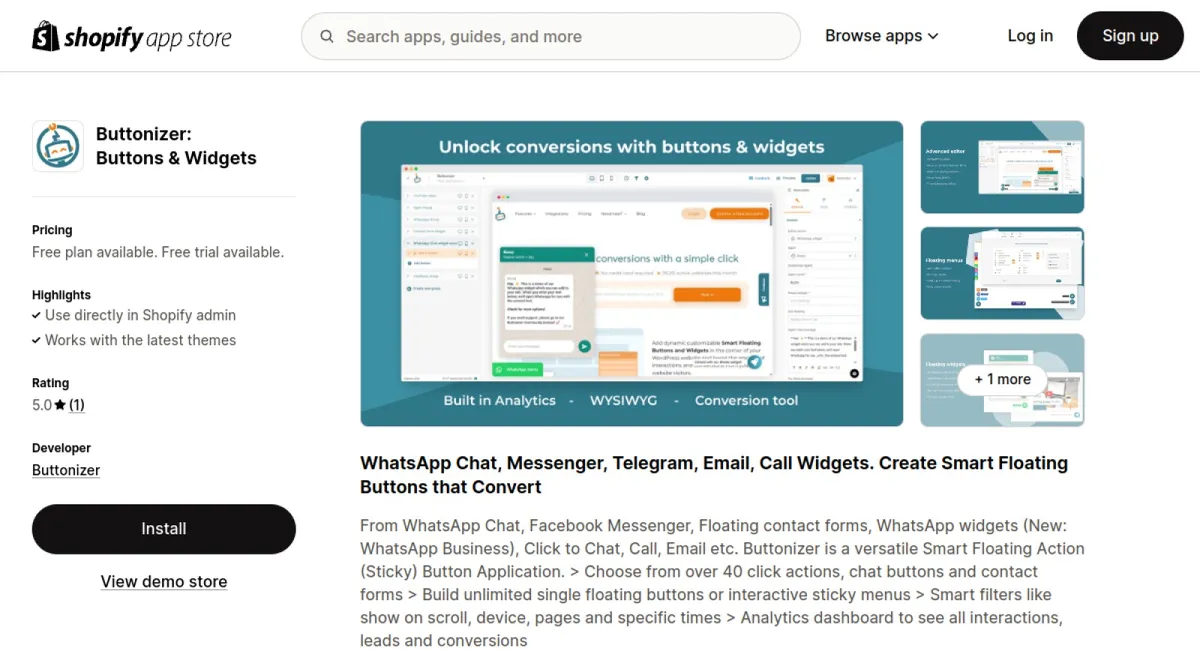 Buttonizer: Buttons &amp; Widgets cover