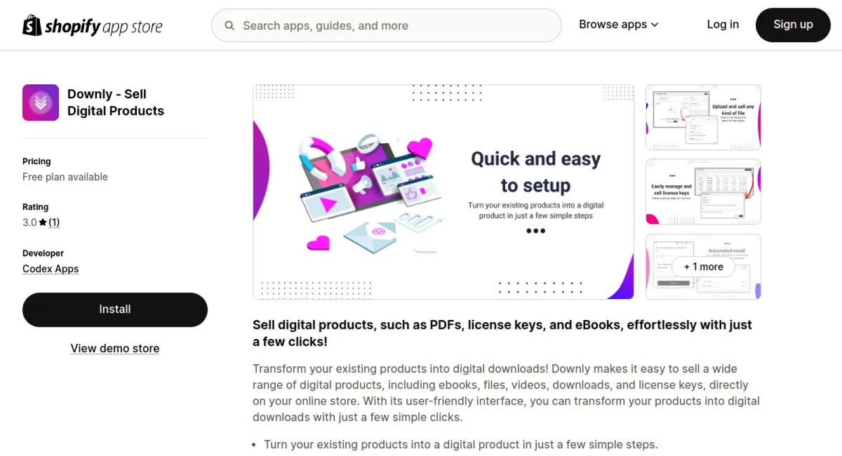 Downly ‑ Sell Digital Products cover