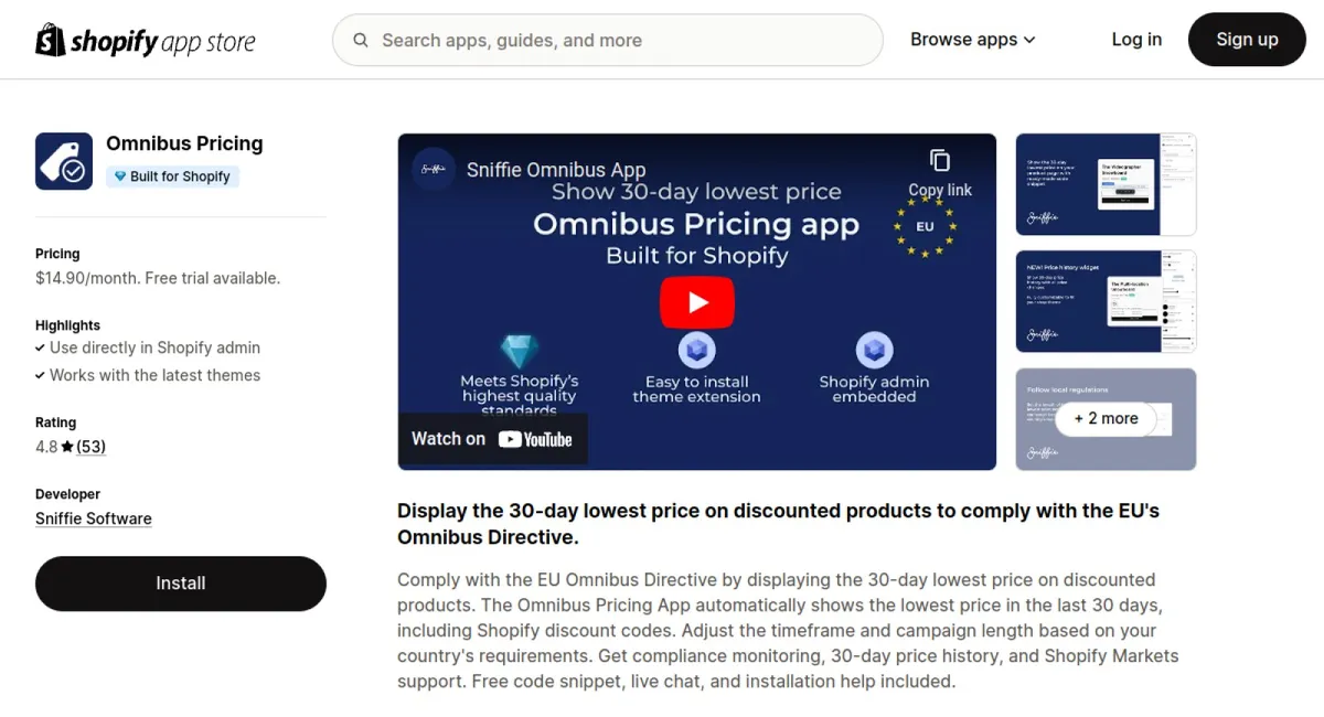 Omnibus Pricing cover