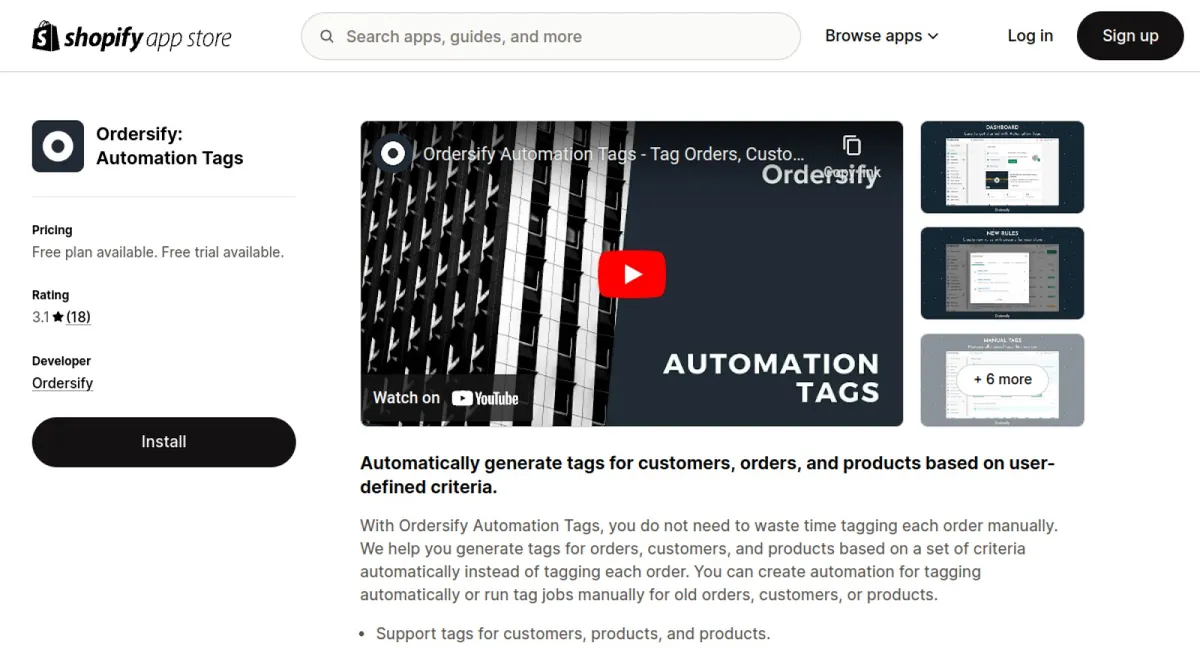 Ordersify: Automation Tags cover