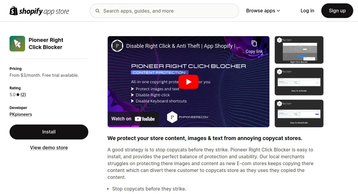 Pioneer Right Click Blocker cover